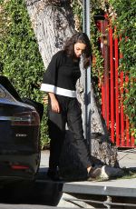 MILA KUNIS Arrives at a Chocolate Bar in Los Angeles 02/08/2018