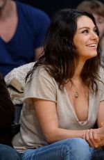 MILA KUNIS at LA Lakers Game 02/15/2018