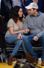 MILA KUNIS at LA Lakers Game 02/15/2018