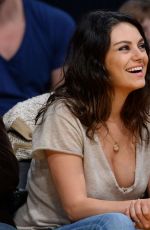 MILA KUNIS at LA Lakers Game 02/15/2018