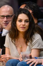 MILA KUNIS at LA Lakers Game 02/15/2018