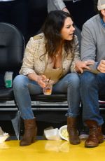 MILA KUNIS at LA Lakers Game 02/15/2018