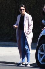 MILA KUNIS Leaves Hair Salon in Los Angeles 02/23/2018