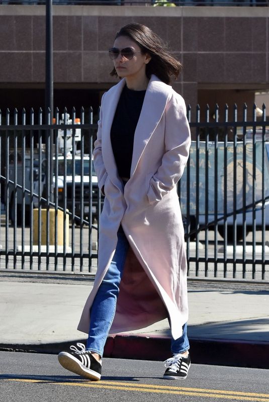 MILA KUNIS Leaves Hair Salon in Los Angeles 02/23/2018