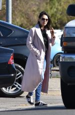 MILA KUNIS Leaves Hair Salon in Los Angeles 02/23/2018
