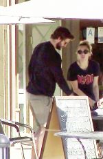 MILEY CYRUS and Liam Hemsworth Out for Lunch in Malibu 02/09/2018
