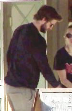MILEY CYRUS and Liam Hemsworth Out for Lunch in Malibu 02/09/2018