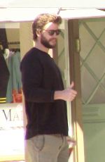 MILEY CYRUS and Liam Hemsworth Out for Lunch in Malibu 02/09/2018