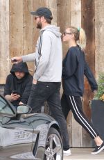 MILEY CYRUS and Liam Hemsworth Out Shopping in Malibu 02/10/2018