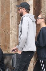MILEY CYRUS and Liam Hemsworth Out Shopping in Malibu 02/10/2018