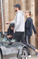 MILEY CYRUS and Liam Hemsworth Out Shopping in Malibu 02/10/2018