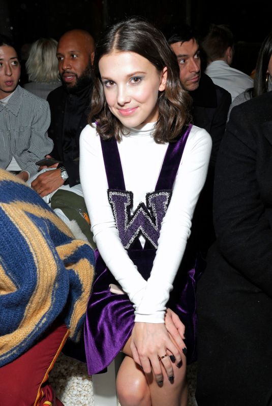 MILLIE BOBBY BROWN at Calvin Klein Fashion Show at NYFW in New York 02/13/2018