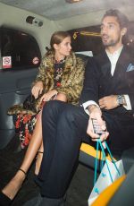 MILLIE MACKINTOSH and Hugo Taylor Leaves Albert