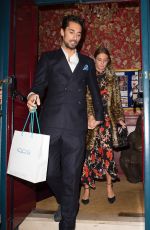 MILLIE MACKINTOSH and Hugo Taylor Leaves Albert