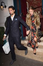 MILLIE MACKINTOSH and Hugo Taylor Leaves Albert
