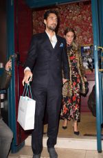 MILLIE MACKINTOSH and Hugo Taylor Leaves Albert