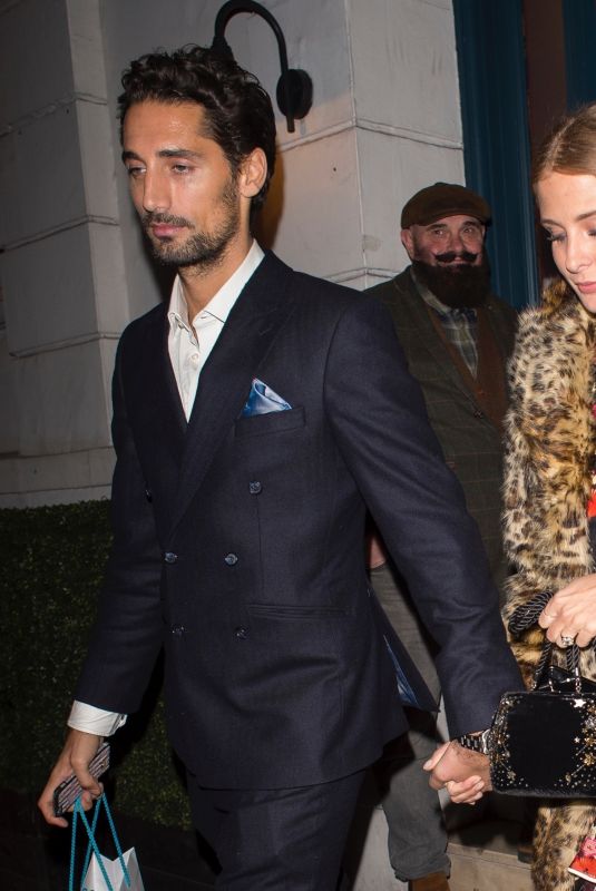 MILLIE MACKINTOSH and Hugo Taylor Leaves Albert