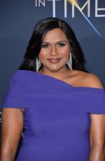 MINDY KALING at A Wrinkle in Time Premiere in Los Angeles 02/26/2018