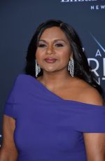 MINDY KALING at A Wrinkle in Time Premiere in Los Angeles 02/26/2018