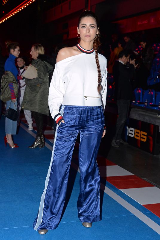 MIRIAM LEONE at Tommy Hilfiger Fashion Show in Milan 02/25/2018