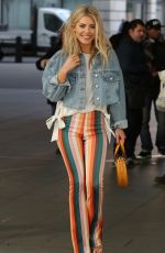 MOLLIE KING Arrives at BBC Radio 1 in London 02/24/2018