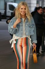 MOLLIE KING Arrives at BBC Radio 1 in London 02/24/2018