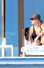 MOLLY SIMS in Swimsuit at a Pool in Cabo San Lucas 02/17/2018