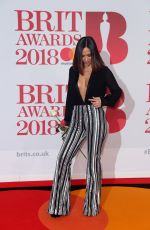 MYLEENE KLASS at Brit Awards 2018 in London 02/21/2018