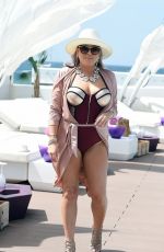 NADIA ESSEX in Swimsuit at a Pool Party in Cape Verde 02/01/2018