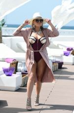 NADIA ESSEX in Swimsuit at a Pool Party in Cape Verde 02/01/2018