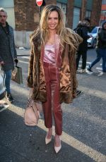 NADINE COYLE Arrivres at AOL Building in London 02/07/2018