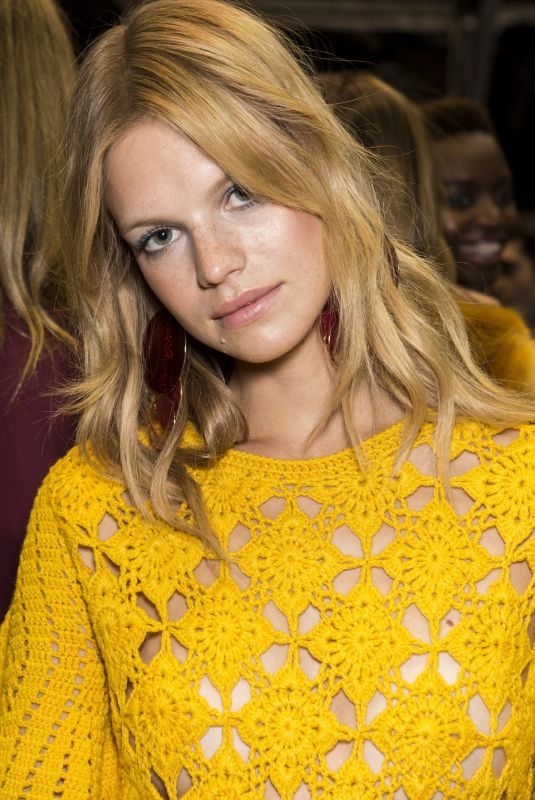 NADINE LEOPOLD at Elisabetta Franchi Show at Milan Fashion Week 02/24/2018