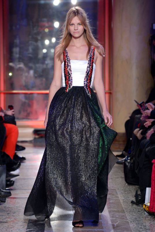 NADINE LEOPOLD at Genny Runway Show at Milan Fashion Week 02/22/2018