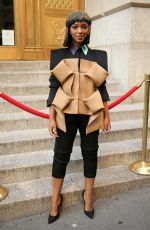 NANDI MADIDA Arrives at Oscar De La Renta Fashion Show in New York 02/12/2018