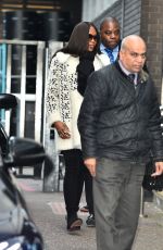 NAOMI CAMPBELL Leaves ITV Studios in London 02/05/2018