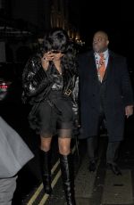 NAOMI CAMPBELL Leaves NME Awards After-party in London 02/14/2018