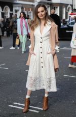 NAOMI SMART Arrives at Mulberry Fashion Show in London 02/16/2018
