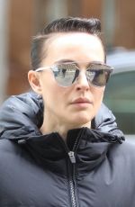 NATALIE PORTMAN and RAFFEY CASSIDY on the Set of Vox Lux in New York 02/28/2018