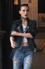 NATALIE PORTMAN and RAFFEY CASSIDY on the Set of Vox Lux in New York 02/28/2018