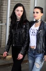 NATALIE PORTMAN and RAFFEY CASSIDY on the Set of Vox Lux in New York 02/28/2018