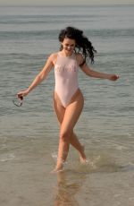 NATASHA BLASICK in Swimsuit at a Beach in Malibu 02/18/2018