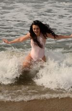 NATASHA BLASICK in Swimsuit at a Beach in Malibu 02/18/2018