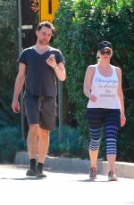 NATASHA HENSTRIDGE and Darius Campbell Out in Studio City 02/09/2018