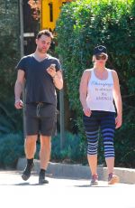 NATASHA HENSTRIDGE and Darius Campbell Out in Studio City 02/09/2018