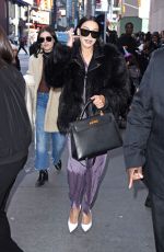 NAYA RIVERA Arrives at MTV TRL Studios in New York 01/31/2018