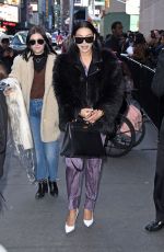NAYA RIVERA Arrives at MTV TRL Studios in New York 01/31/2018