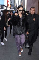 NAYA RIVERA Arrives at MTV TRL Studios in New York 01/31/2018