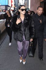 NAYA RIVERA Arrives at MTV TRL Studios in New York 01/31/2018
