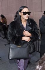NAYA RIVERA Arrives at MTV TRL Studios in New York 01/31/2018