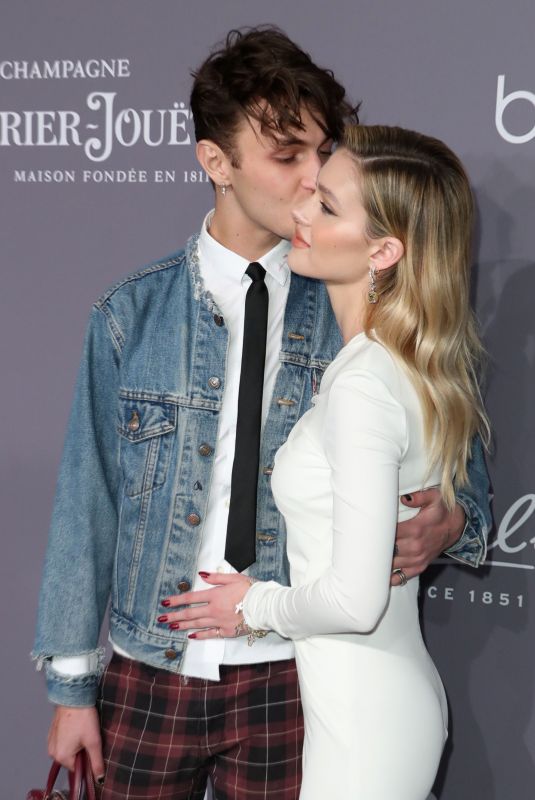 NICOLA PELTZ and Anwar Hadid at Amfar Gala 2018 in New York 02/07/2018